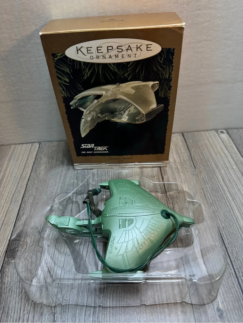 Vintage 1990s Hallmark Keepsake Star Trek Ornament (Lot 4x) RARE Blinking Lights